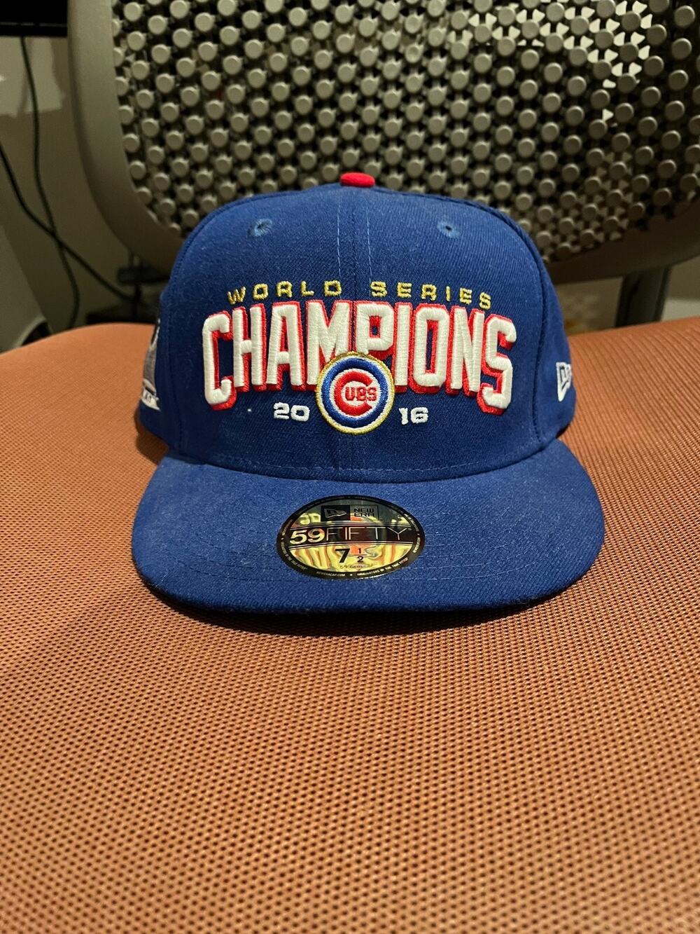 Chicago Cubs New Era 2016 World Series Champions 59FIFTY Fitted Hat Royal 7 1/2
